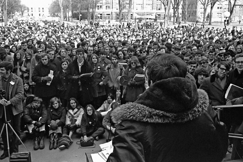 First Earth Day protests 1970, University of Michigan.