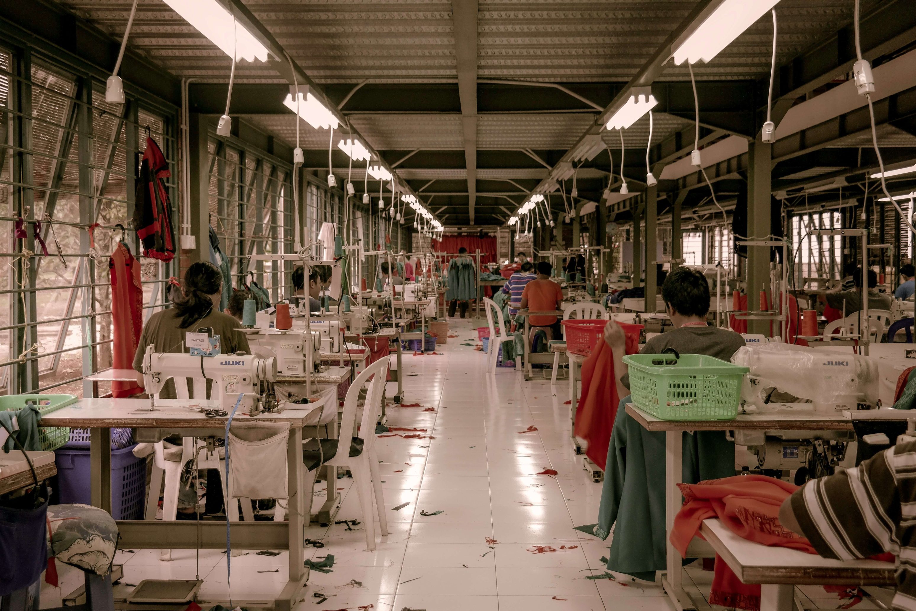 Textile factory fashion industry