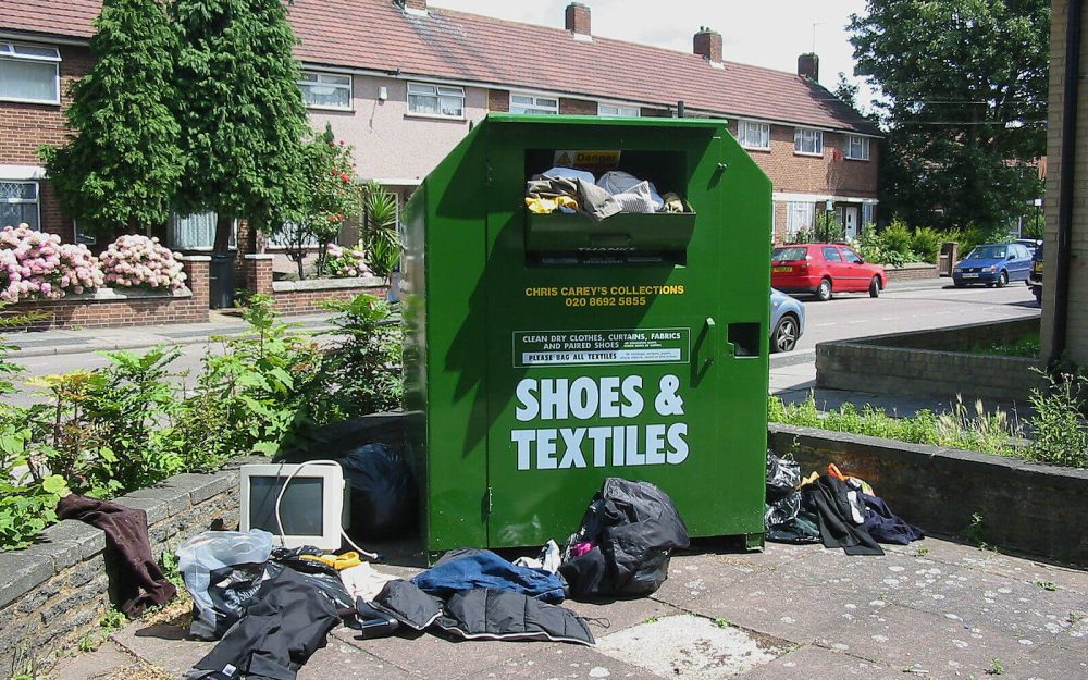 mixed fabrics textile recycling bank